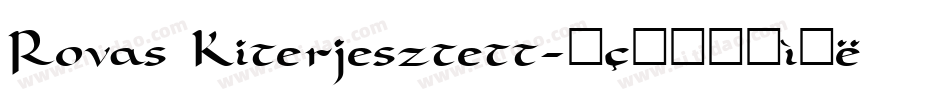 Rovas Kiterjesztett字体转换